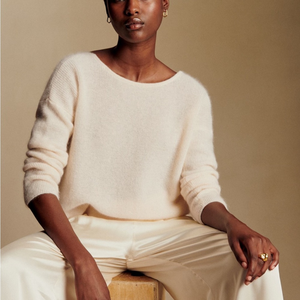 NWT SEZANE BARRY CARDIGAN IN ECRU 🤍🤍 SIZE S - Picture 3 of 12